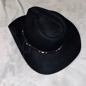 Classic Black Cowboy Hat with Studded Band